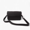 Bolso Bandolera de Cuero Negro – Elegancia Compacta