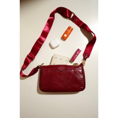 Bolsos de Mujer Set de 3 en tono burdeos